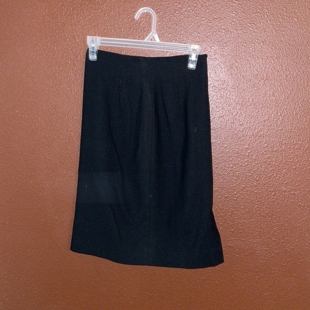Basic black suit skirt